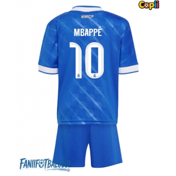Real Madrid Kylian Mbappe #10 Echipament de Fotbal Replică 2025-26 Copii Treilea (+ Șorturi)